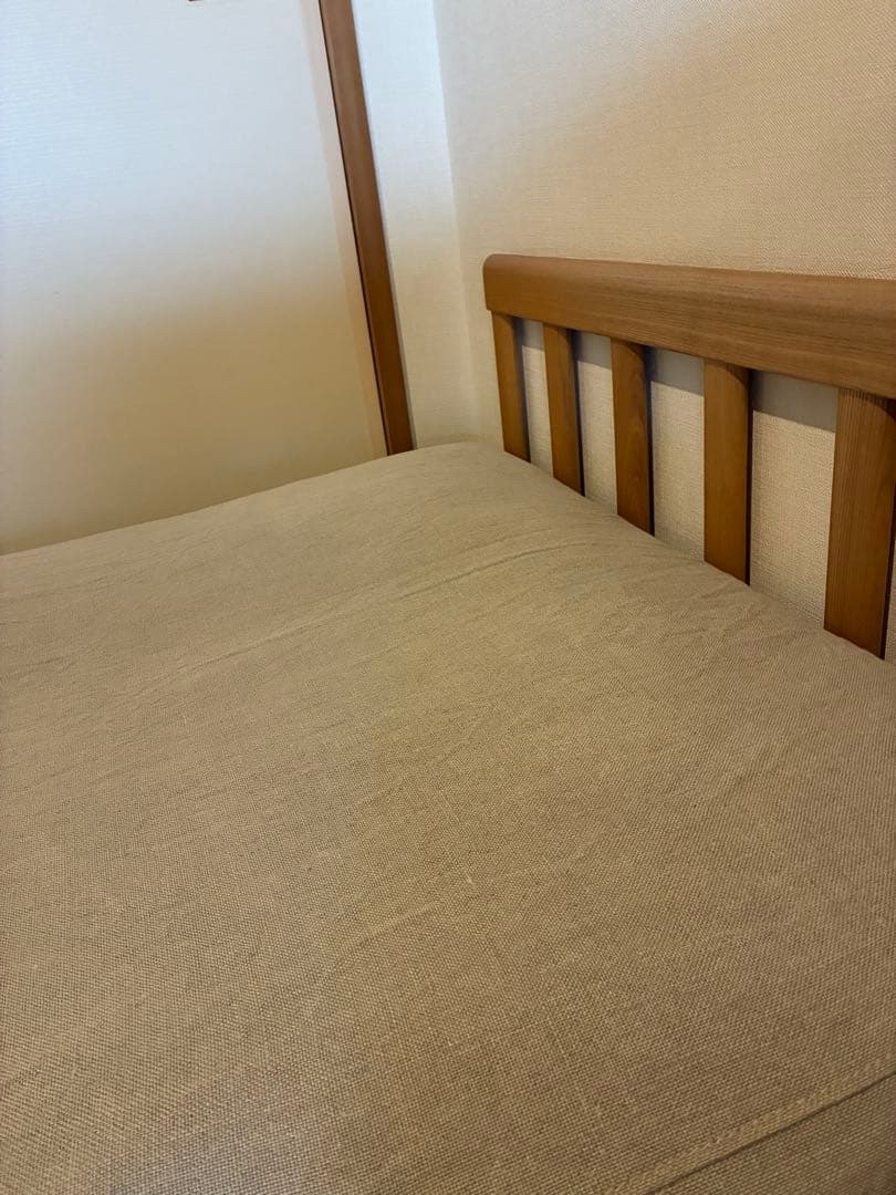 Re:CENO AGURAソファ1.5人掛け　ベージュ　リネン