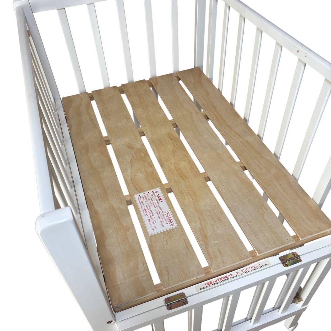 大和屋 Wオープン腰楽ハイミニベッド ベビーベッド