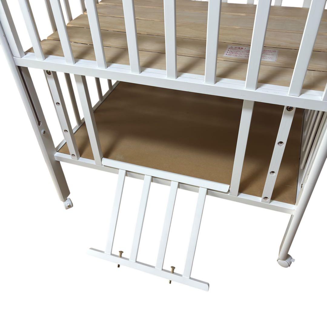 大和屋 Wオープン腰楽ハイミニベッド ベビーベッド