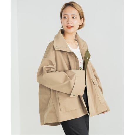 【未使用品】スピック＆スパン スタンドカラーショートブルゾン 36