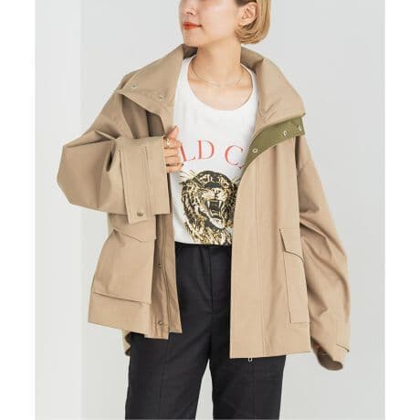 【未使用品】スピック＆スパン スタンドカラーショートブルゾン 36