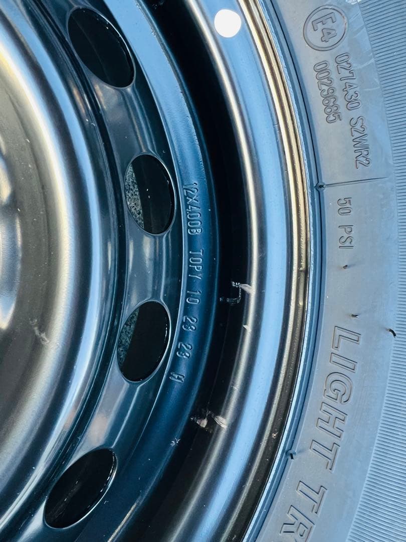 ★納車外し★軽バン　軽トラ　タイヤ　ホイールセット　145/80R12 LT★