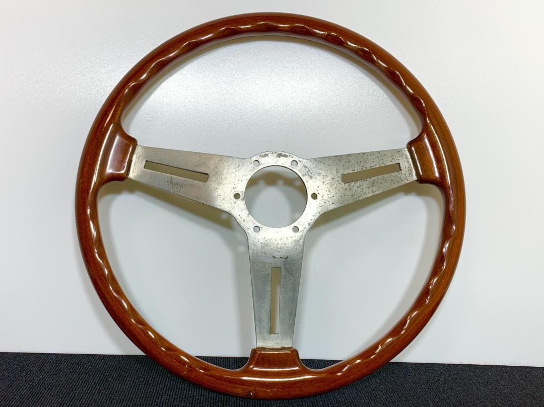 パーソナル PERSONAL 大径ウッドステアリング 39パイ 当時物