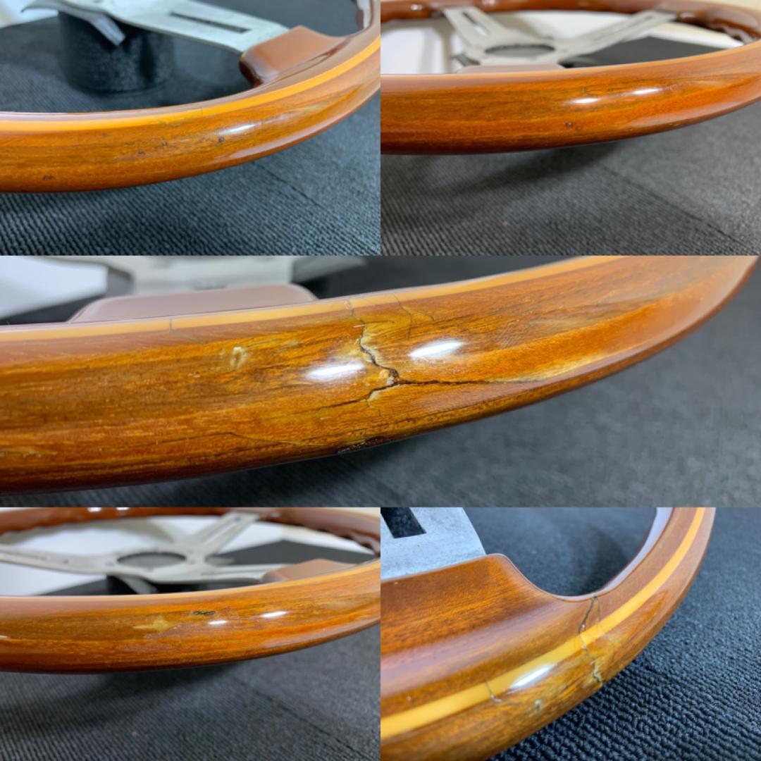 パーソナル PERSONAL 大径ウッドステアリング 39パイ 当時物