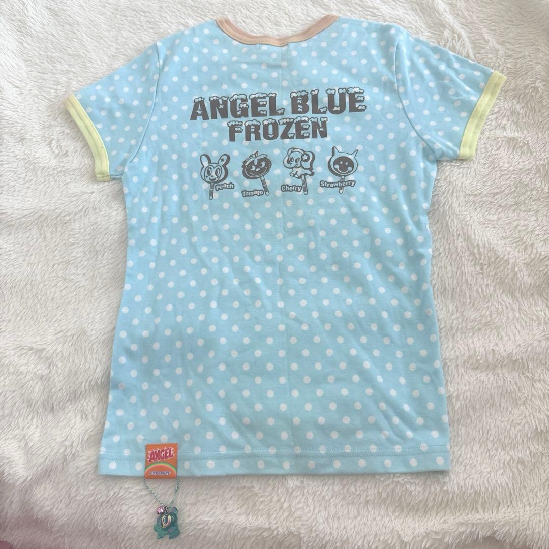 エンジェルブルー Tシャツ M レトロ 平成