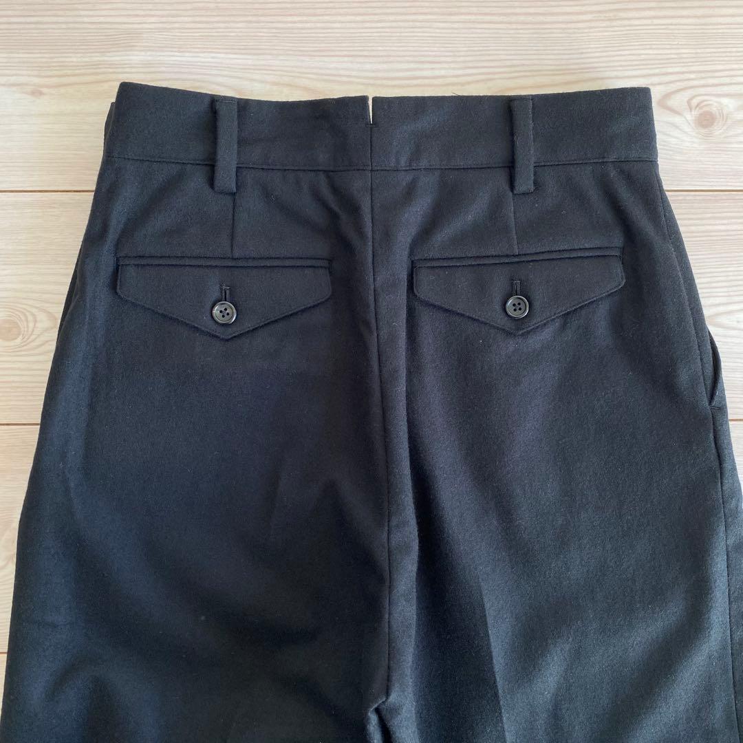 マーガレットハウエル FOX BROTHERS フランネル パンツ Ⅱ ブラック