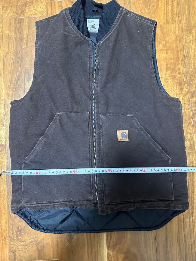 Carhartt ダークブラウン ベスト Medium