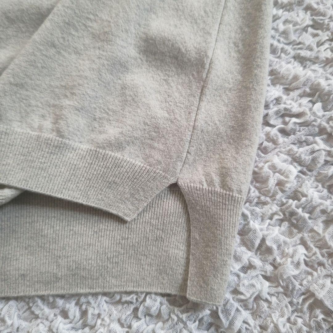 ✨美品✨evam eva　ウール　ニットベスト　ライトグレー　M　日本製