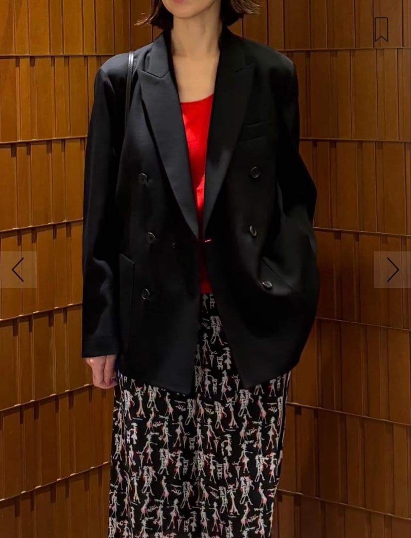 CABaNキャバンライトウールダブルブレストジャケットブラックSmametomo