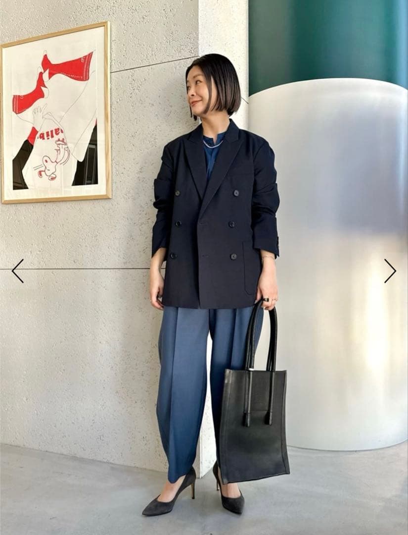 CABaNキャバンライトウールダブルブレストジャケットブラックSmametomo