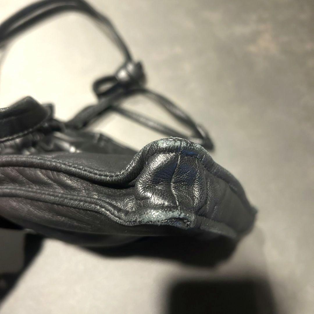 CCU LEATHER SHEEP SKIN BAG 巾着バッグ