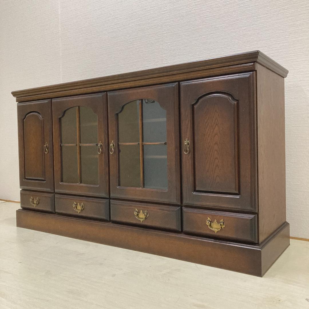 IDF太田 サイドボード　キャビネット　リビングボード　飾り棚　クリ材　ナラ材