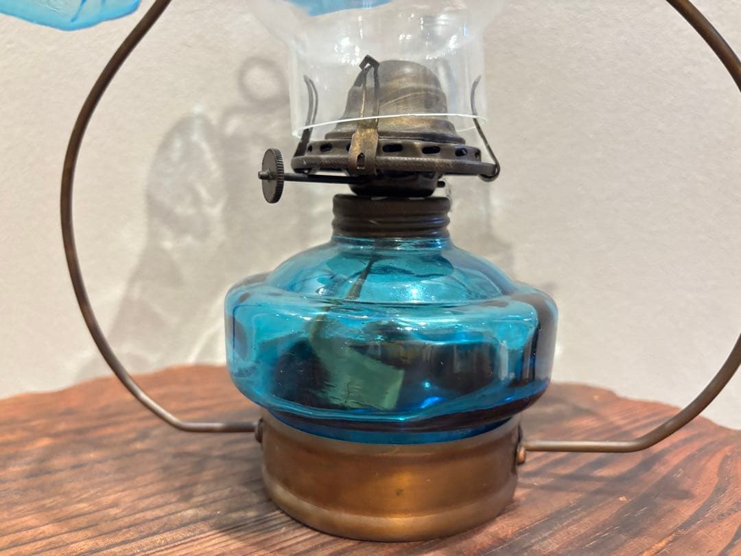 x*n様 アンティーク オイルランタン フリルガラス 大正ロマン ヴィンテージ