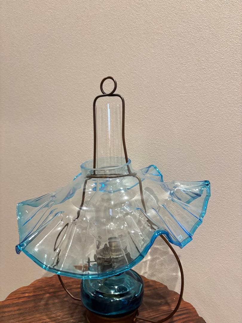 x*n様 アンティーク オイルランタン フリルガラス 大正ロマン ヴィンテージ