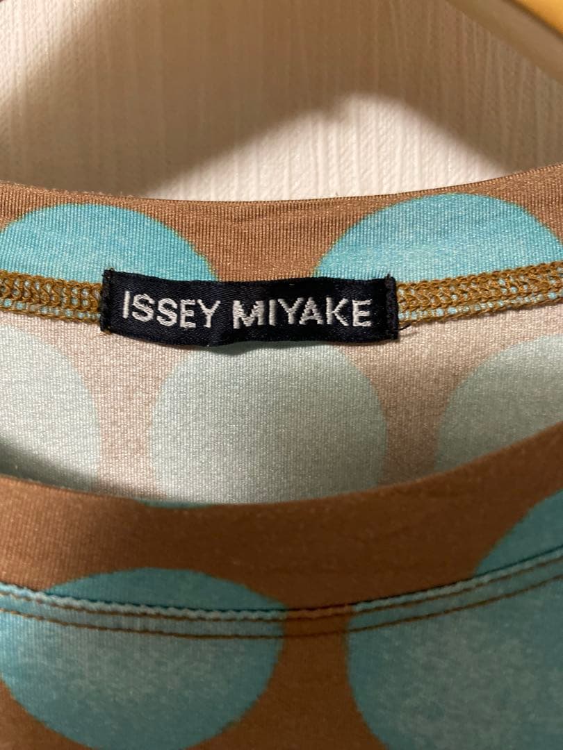 ISSEY MIYAKE 幾何学模様 長袖Tシャツ