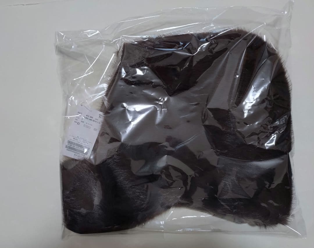 新品タグ付ドゥーズィ【CELERI/セルリ】FUR BALACLAVA ブラウン