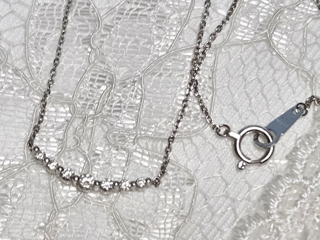 ヴァンドーム青山　リュールネックレス　ダイヤモンド　プラチナ