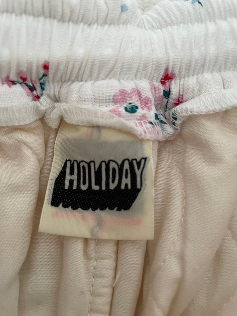 HOLIDAY 花柄　キルティングパンツ　レア
