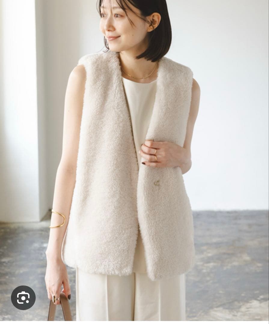 新品♡Noble スノーボアボリュームフォルムベスト