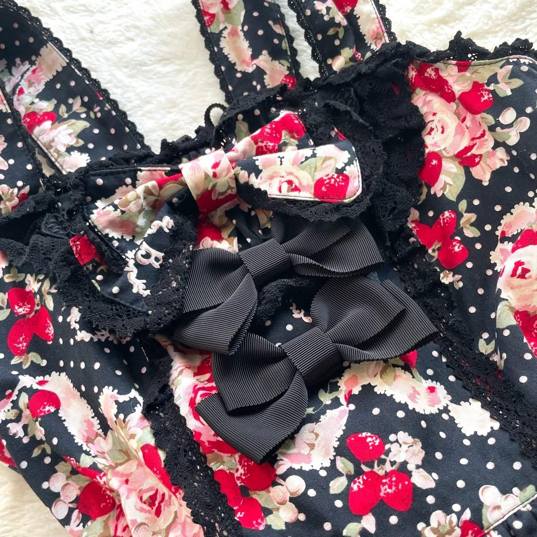 ベイビーザスターズシャインブライト シュガーブーケリボンジャンパースカートJSK