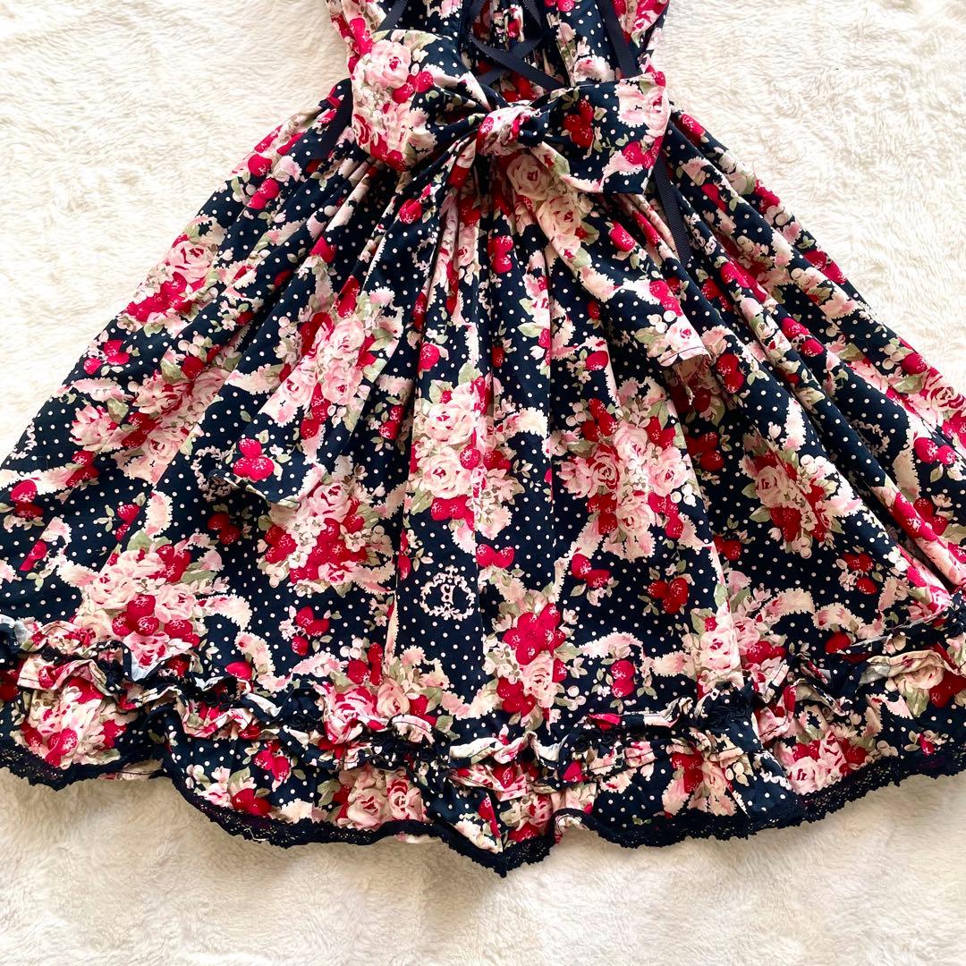 ベイビーザスターズシャインブライト シュガーブーケリボンジャンパースカートJSK