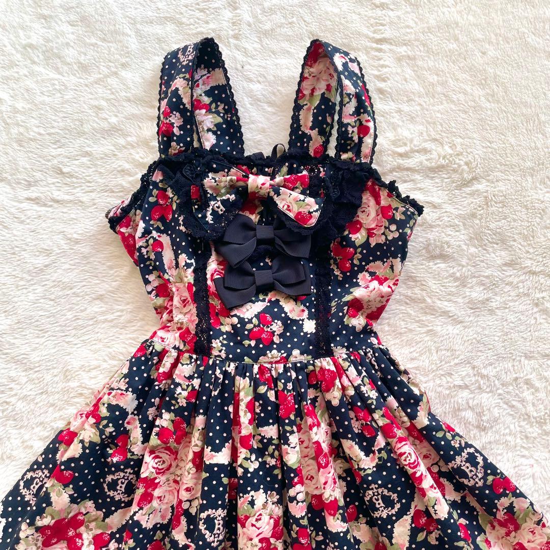 ベイビーザスターズシャインブライト シュガーブーケリボンジャンパースカートJSK