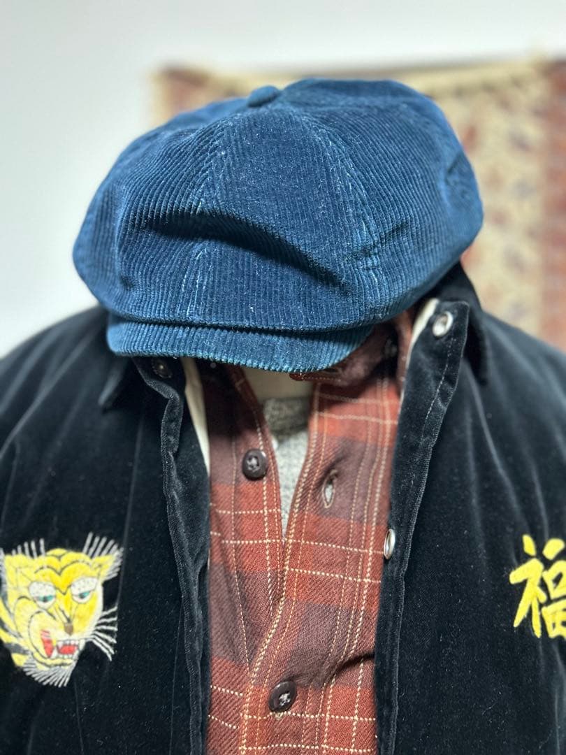 超希少　NY購入　ダブルアールエル　RRL コーデュロイ　ニュースボーイキャップ