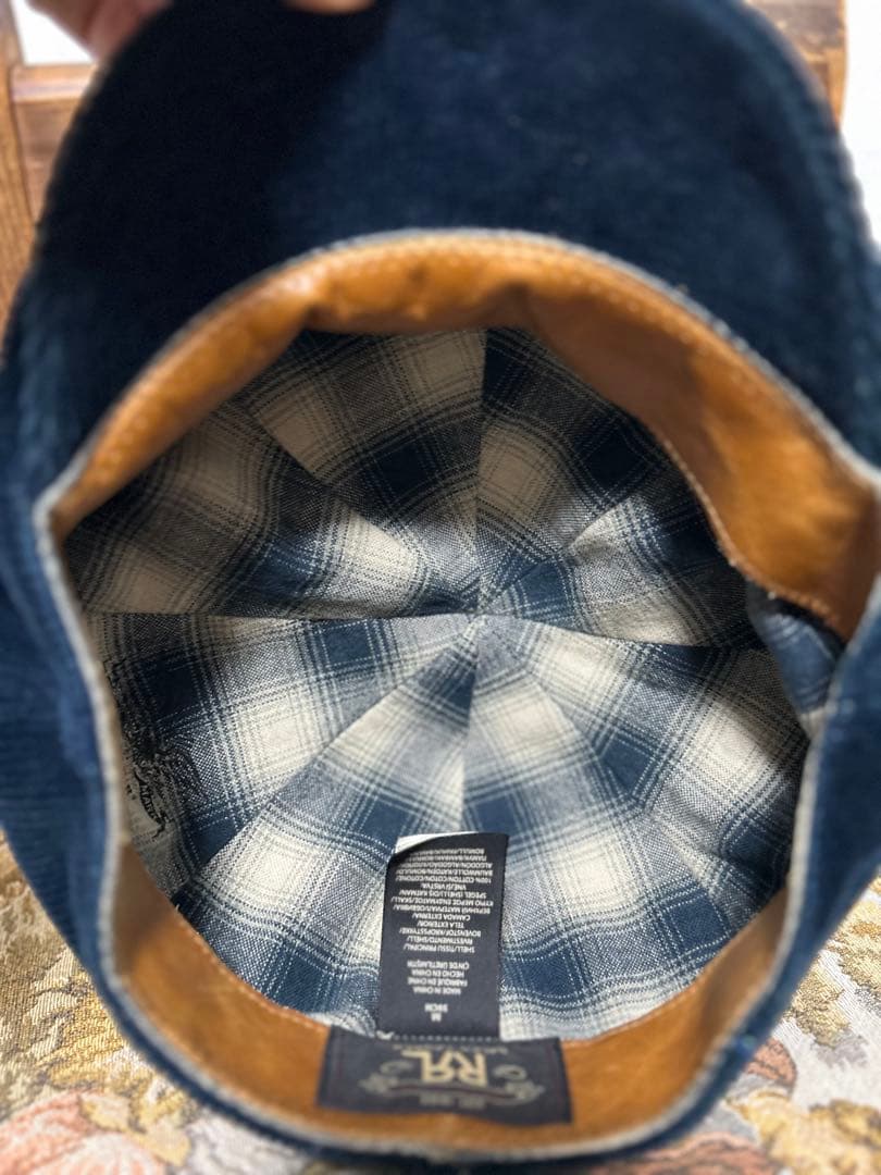 超希少　NY購入　ダブルアールエル　RRL コーデュロイ　ニュースボーイキャップ