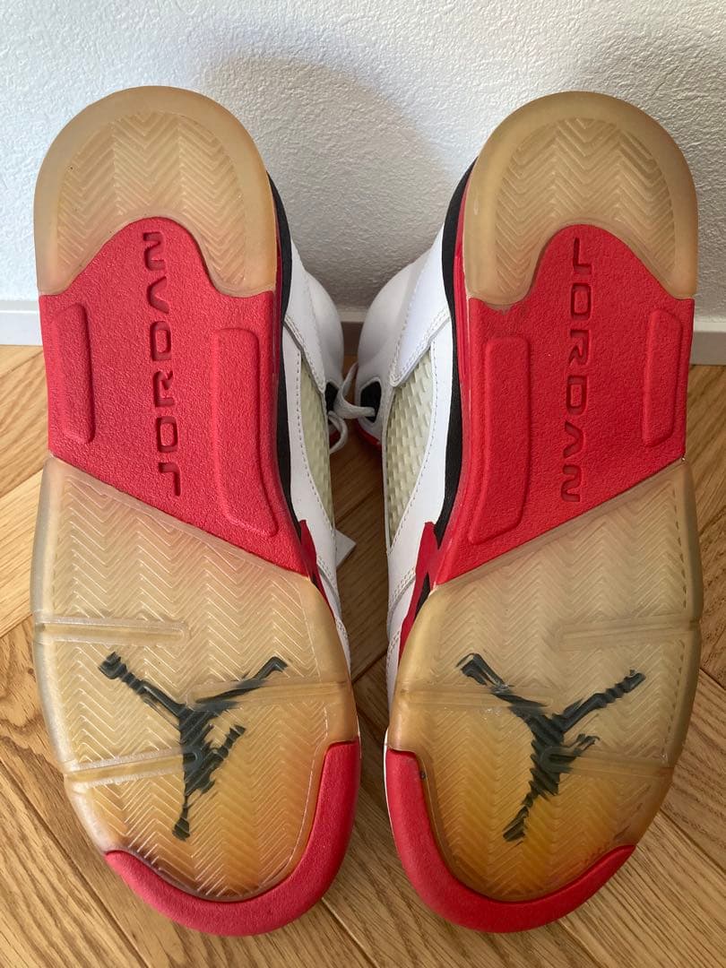 ナイキ GS エアジョーダン5 レトロ \"ファイヤーレッド