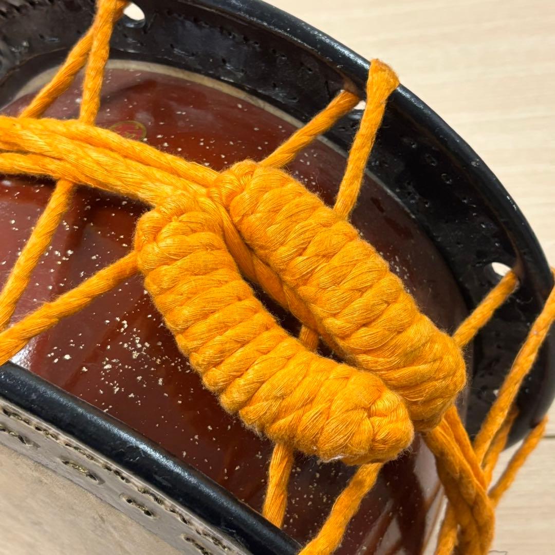 ① 希少 和太鼓 締め太鼓 約35cm 和楽器 ブラック