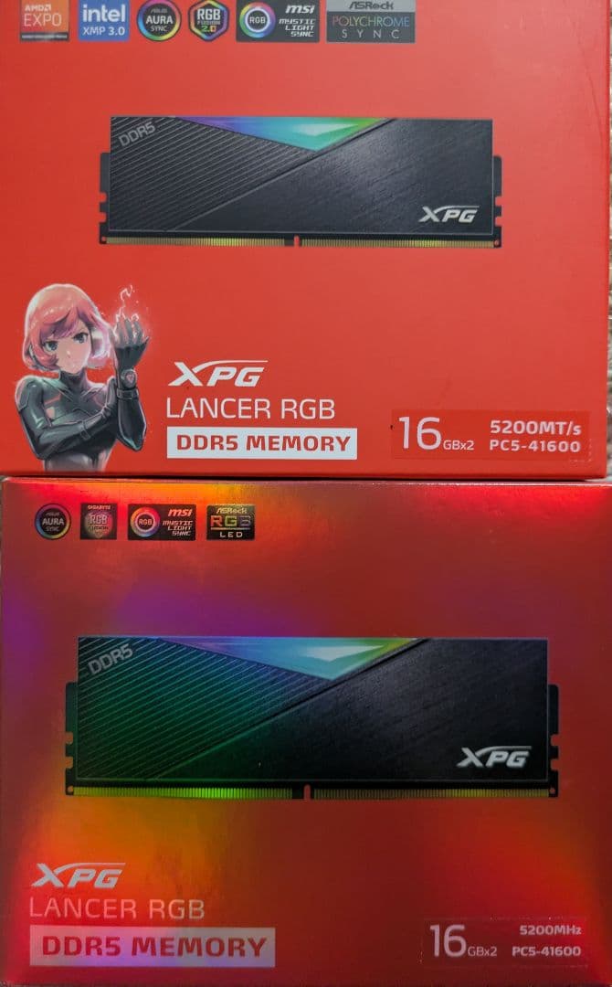 ADATA XPG LANCER DDR5 5200MT 64GB 16G×4