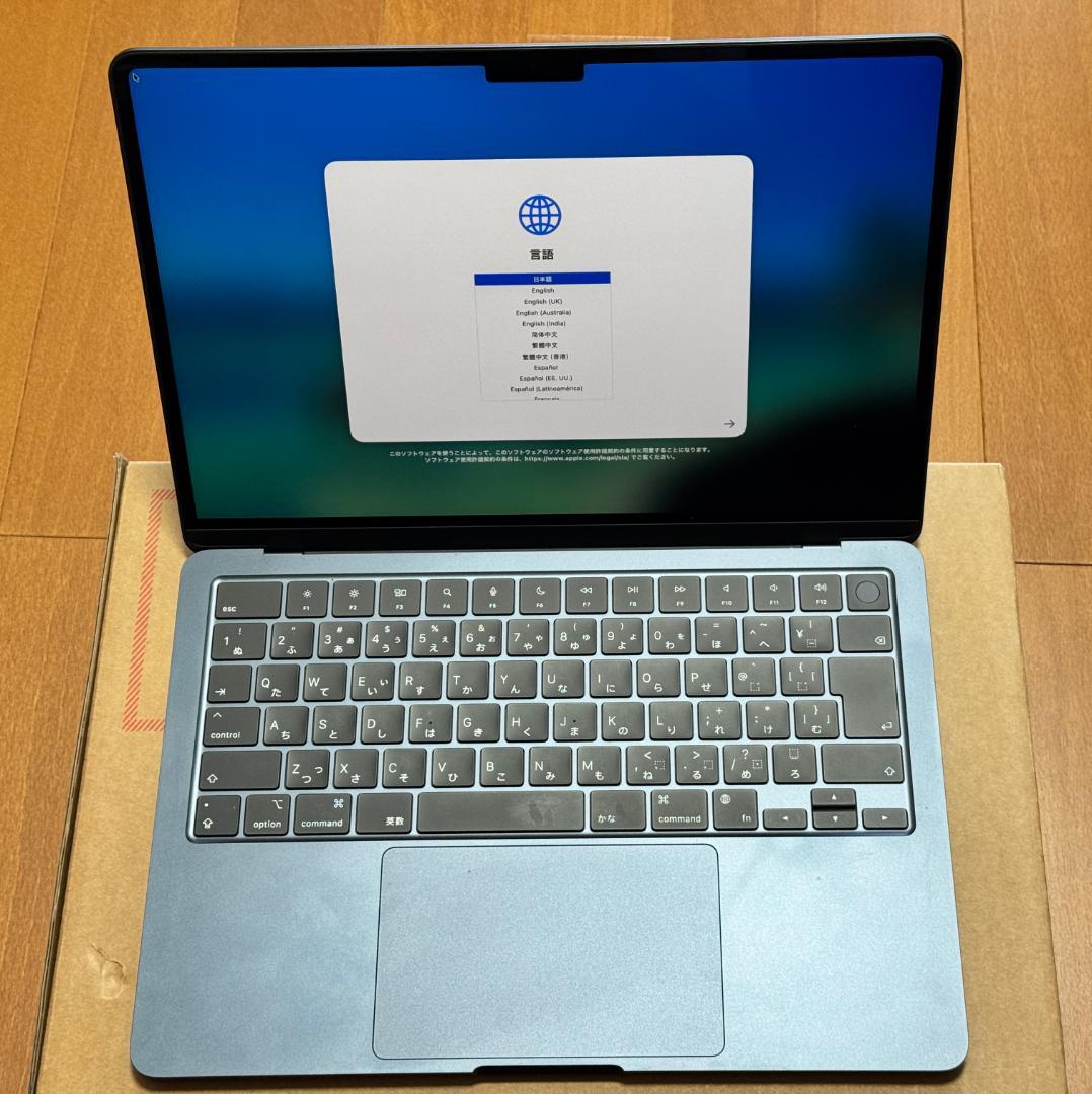 MacBook Air M2 13インチ ミッドナイト