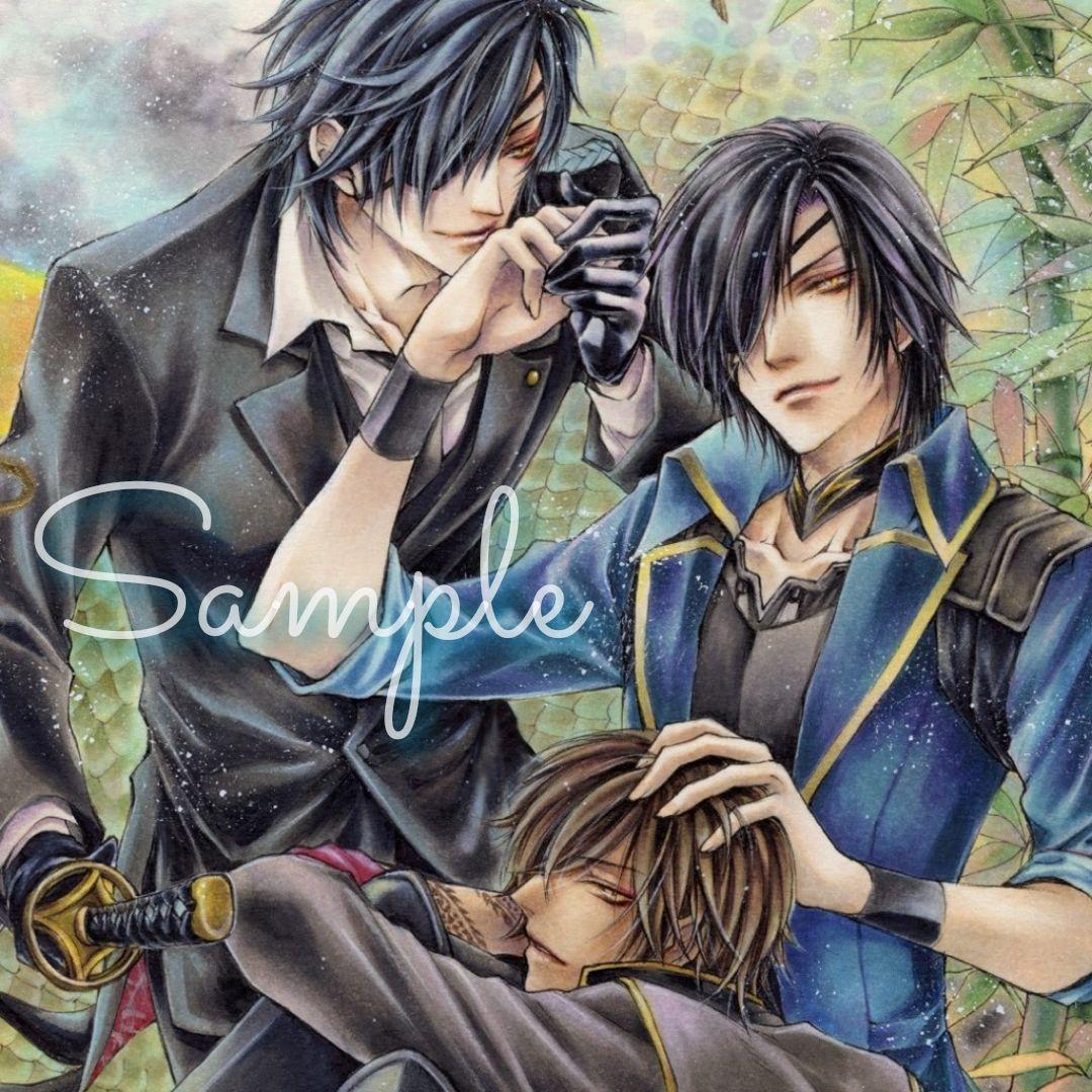 m*a様 手描きイラスト◆ファンアート【政宗様ハピバ！】