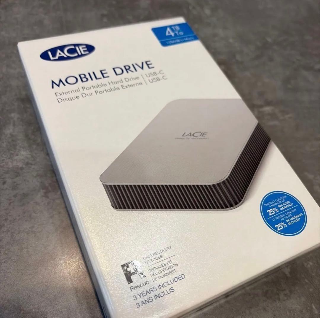 LaCieポータブルHDD ハードディスク 4TB Mobile Drive