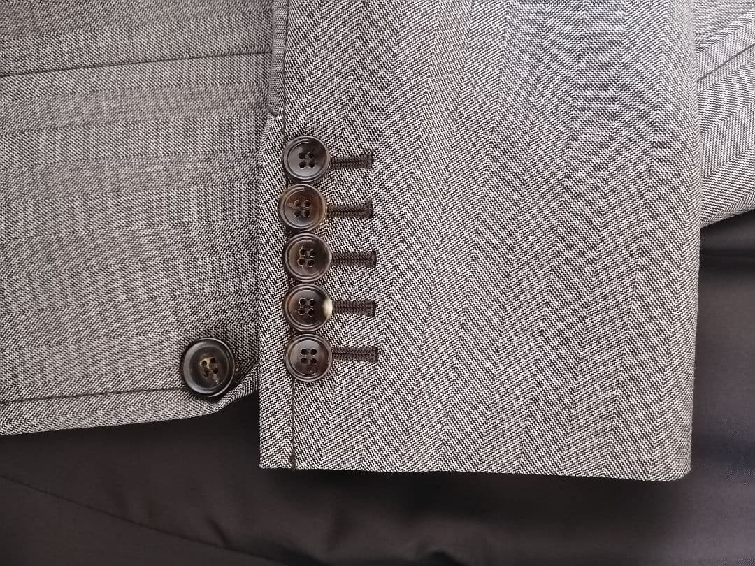 GUCCI テーラードジャケット 44 ヘリンボーン