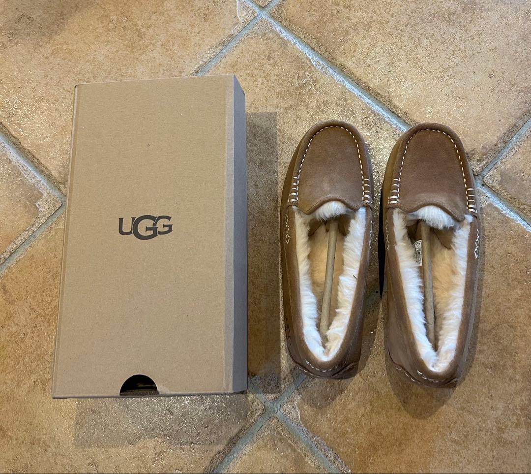 UGG ブラウン モカシン　アンスレー 23cm