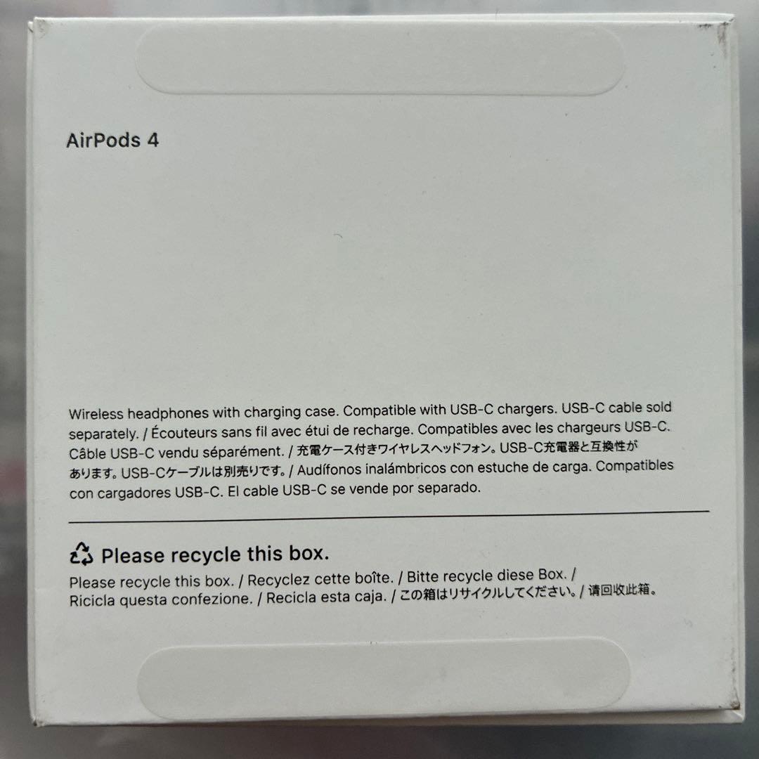 【ほぼ未使用】 Apple AirPods 4 ​​​​​​​アップル