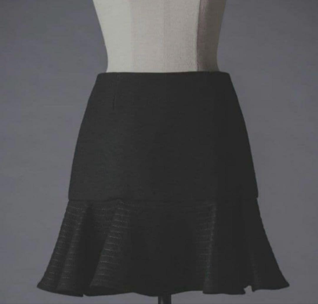 sheller シェリエ　ステッチウールフレアスカート