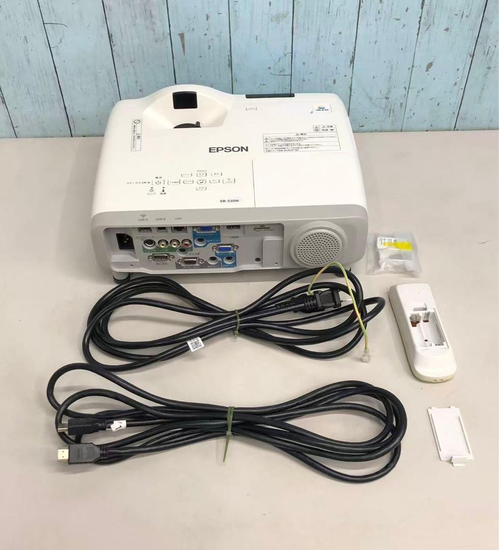 EPSON EB-535W プロジェクター 動作簡単確認　中古現状品　M-5
