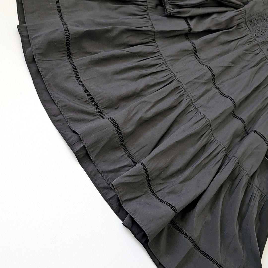 極美品 グレースコンチネンタル ダイアグラム ピンタックカットワークチュニック