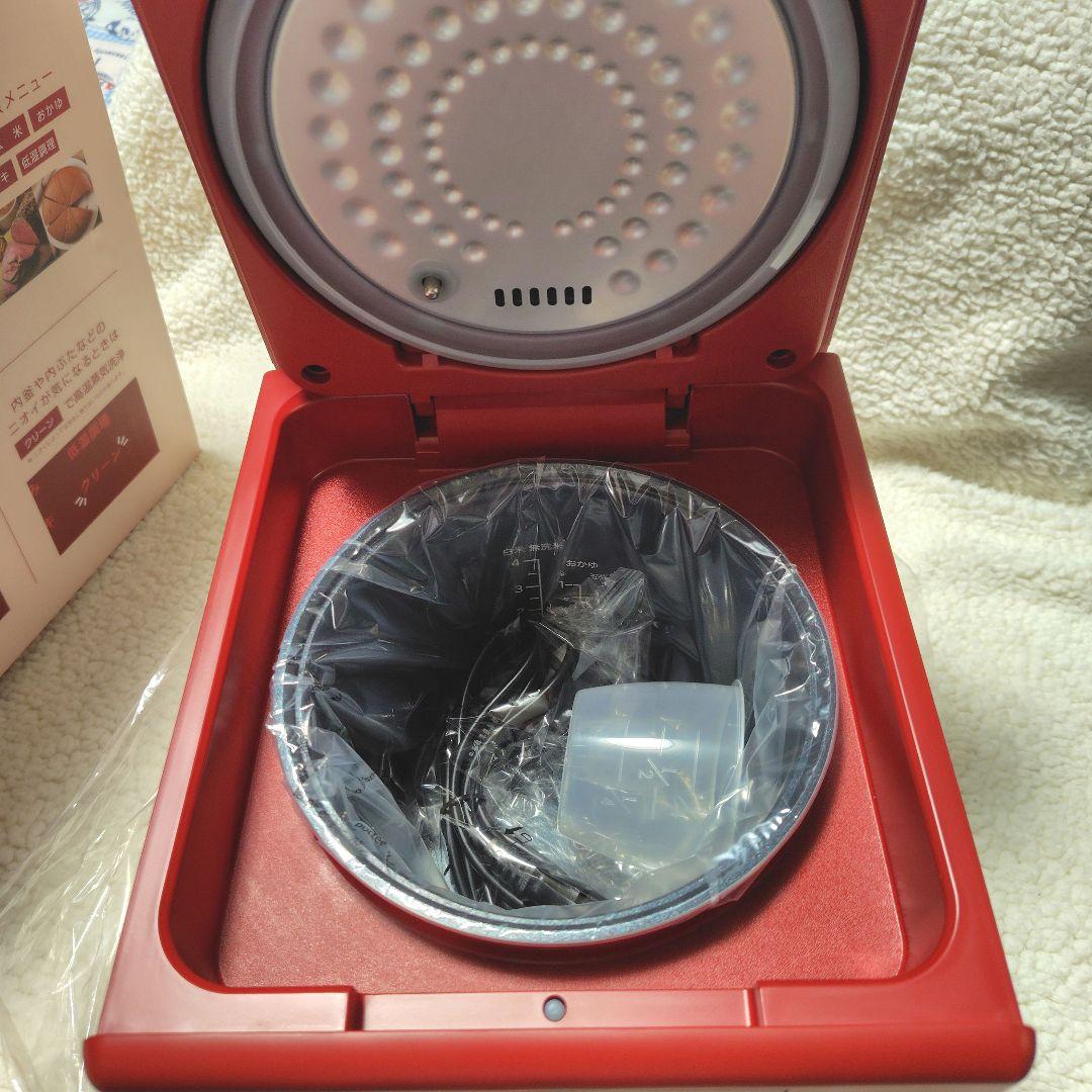 THE CUBE 炊飯器 ４合炊き レッド色『新品』