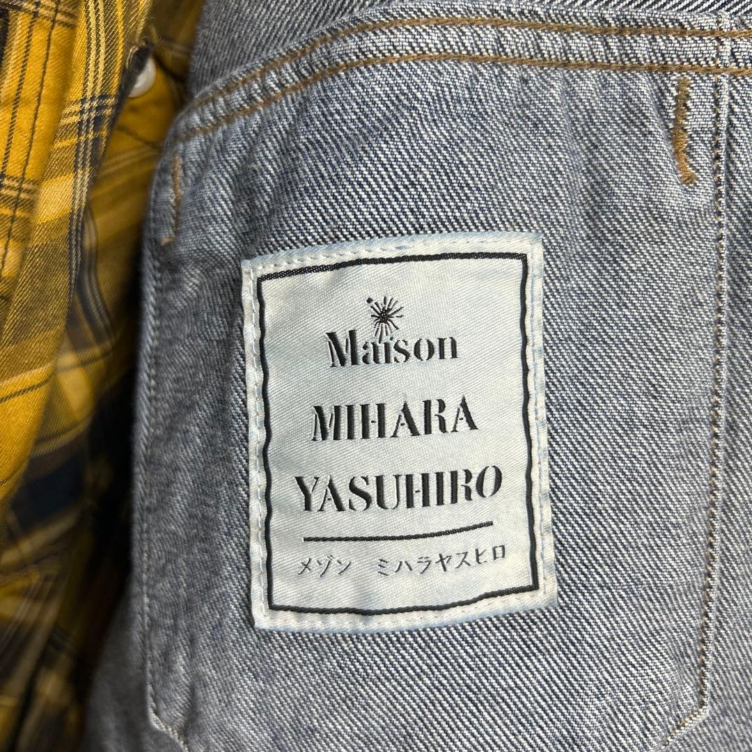 【最終値下げ】チェックシャツドッキングレイヤードデニムジャケット