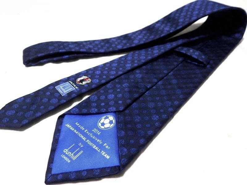 未使用 dunhill ダンヒル 2014年 JFA サッカー日本代表 ネクタイ