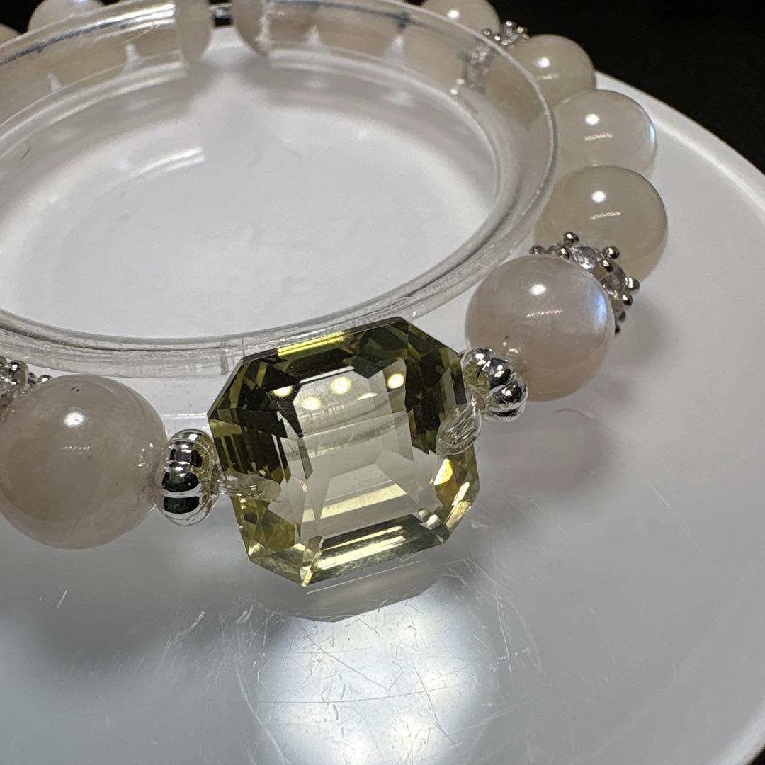 ＊momo様お取置き9/8＊【高品質】シトリン　宝石カット　ピンクムーンストーン