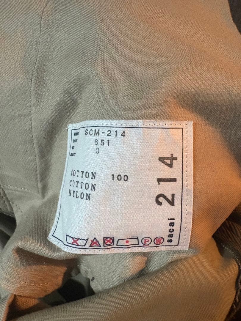 美品 25SS sacai サカイChino Pants チノパンツ