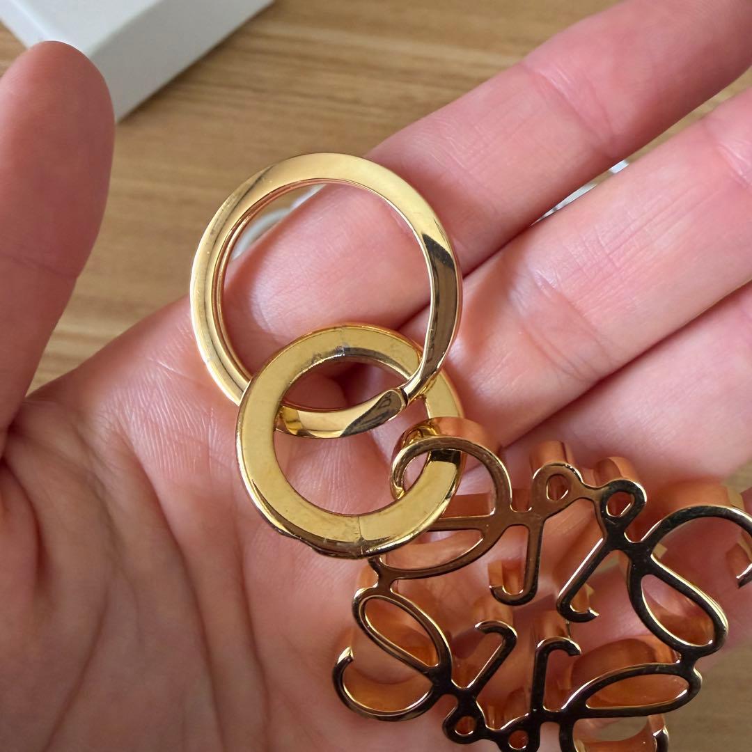 【LOEWE】箱・巾着付　ロエベ　アナグラムキーリング