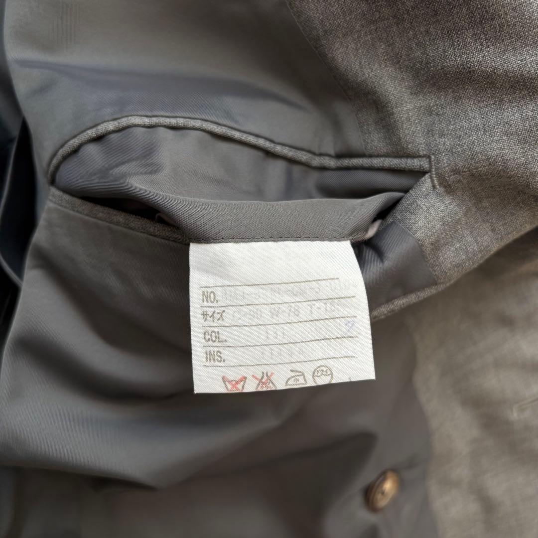 【希少】ポロバイラルフローレン メンズスーツ グレー 金ボタン S ダブル