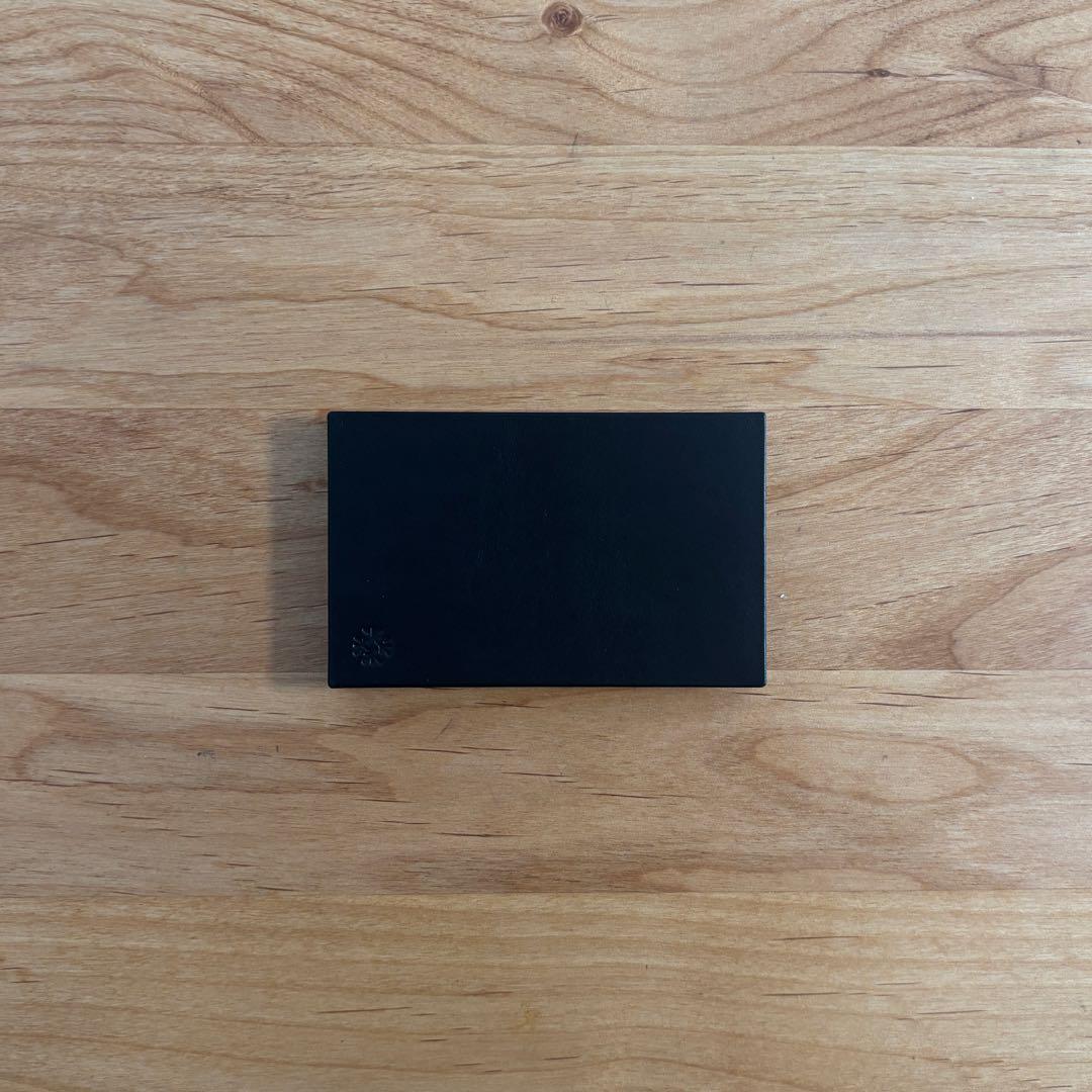 【未使用】Flap card case 名刺入れ 木×革