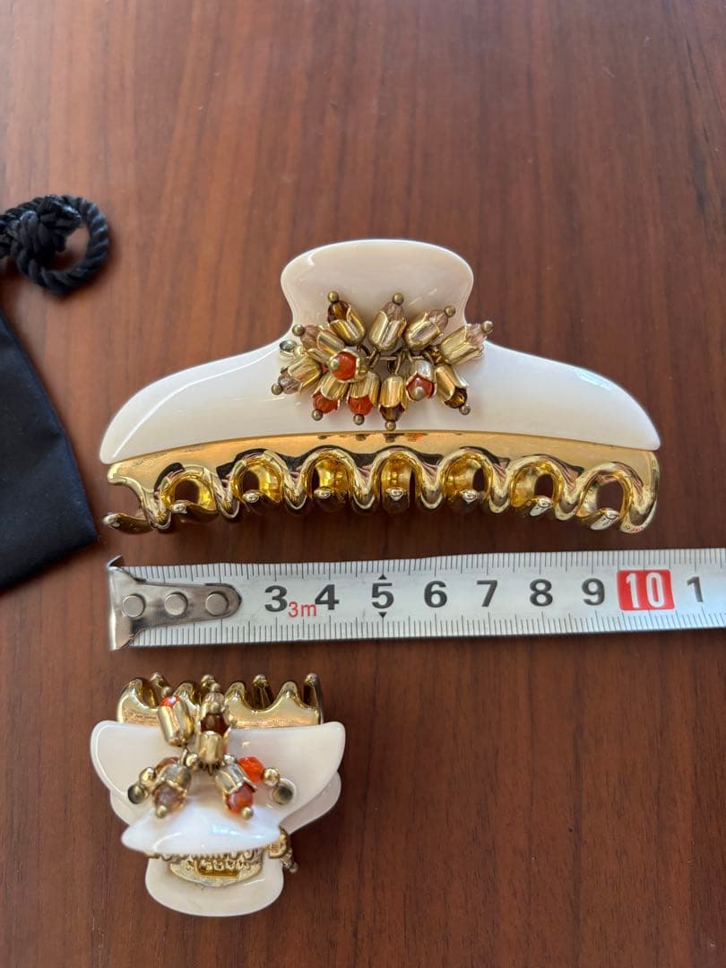 春限定　acca ヘアクリップ 2個セット　大小 薄ピンク