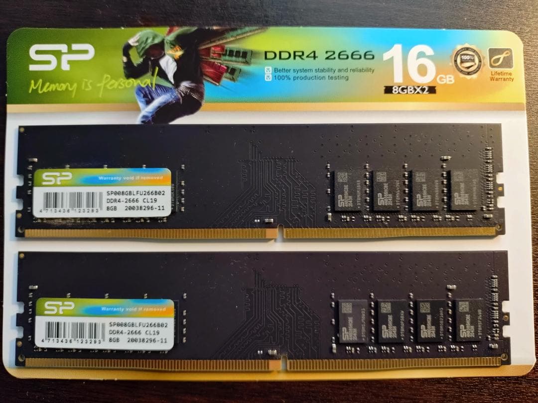 メモリー Silicon Power DDR4 2666 16GB (8GBx2)